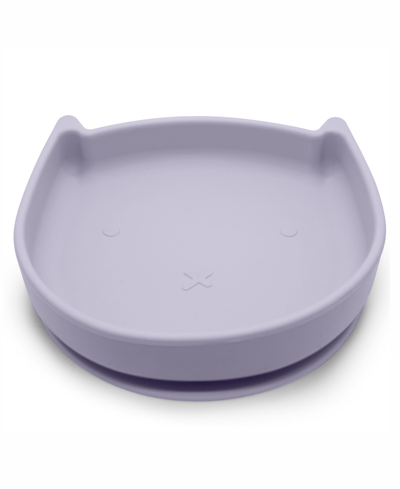 Kushies Baby Girls Silikitty Silicone Feeding Plate In Lilac