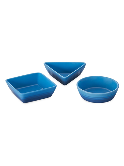 Le Creuset Stoneware 3-piece Tapas Dish Set In Marseille