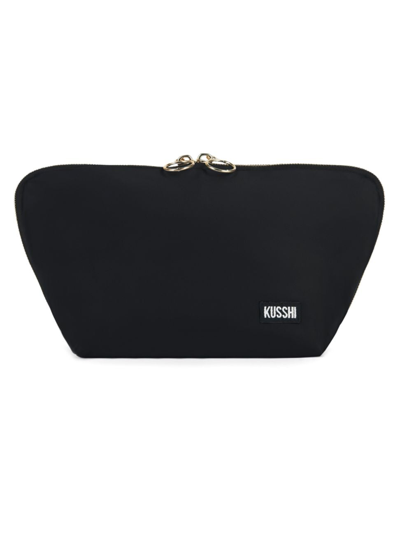 Kusshi Signature Makeup Bag In Black/red Nylon