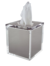 Tizo Lucite Tissue Box Cover In Silver