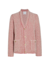 Barrie Cashmere Cardigan Jacket In Red