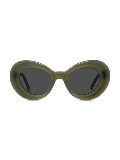 LOEWE MEN'S CURVY 47MM BUTTERFLY SUNGLASSES