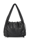 Alexander Wang Ryan Puff Shoulder Bag In Black Leather In 001 Black