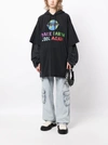 Vetements Black 'make Earth Cool Again' Hoodie In Washed Black