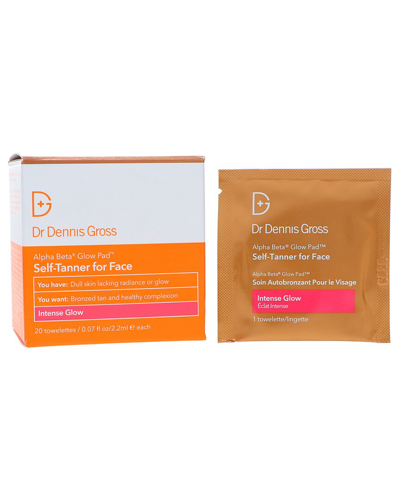 Dr. Dennis Gross Skincare 0.7oz Alpha Beta Glow Pad Self Tanner For Face 20 Applications