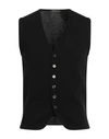 Thomas Reed Man Cardigan Black Size 3xl Wool
