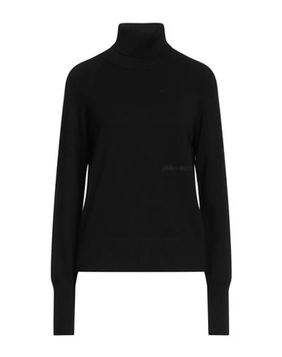 Hinnominate Woman Turtleneck Black Size Xs Viscose, Polyester, Polyamide In Black