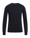 Trussardi Man Sweater Midnight Blue Size S Wool, Cashmere