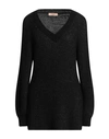 Twinset Woman Sweater Black Size Xs Viscose, Polyamide, Mohair Wool, Polyester, Wool