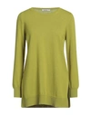 Kangra Woman Sweater Acid Green Size 6 Wool, Silk, Cashmere