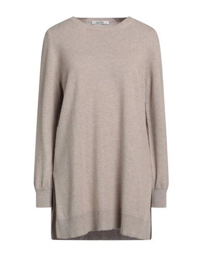 Kangra Cashmere Kangra Woman Sweater Beige Size 4 Wool, Silk, Cashmere In Beige