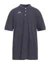 Kappa Man Polo Shirt Navy Blue Size Xxl Cotton