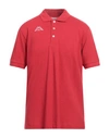 Kappa Man Polo Shirt Red Size Xxl Cotton