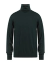 Alpha Studio Man Turtleneck Dark Green Size 42 Merino Wool