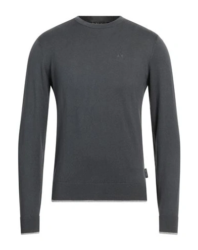 Armani Exchange Man Sweater Steel Grey Size S Cotton, Cashmere, Polyamide, Elastane