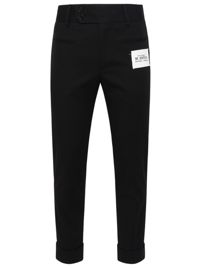 Dolce & Gabbana Man  Black Cotton Pants