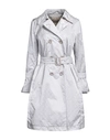 Herno Woman Overcoat Light Grey Size 6 Polyamide