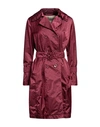 Herno Woman Overcoat Garnet Size 6 Polyamide In Red