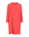 Alca New York Woman Blazer Tomato Red Size 14 Viscose, Elastane In Tomato Red