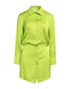 Vicolo Woman Short Dress Acid Green Size S Viscose