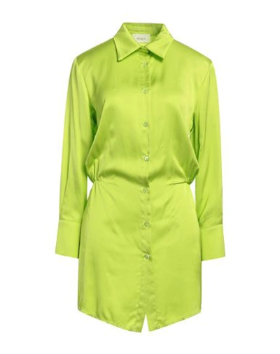 Vicolo Woman Short Dress Acid Green Size S Viscose