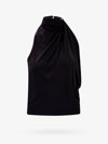 Versace Satin Top In Black
