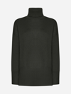P.a.r.o.s.h Loto Wool And Cashmere Turtleneck In Verde Militare