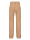 Attico Cotton Joggers With Elastic Waist And Cuffs In Camel