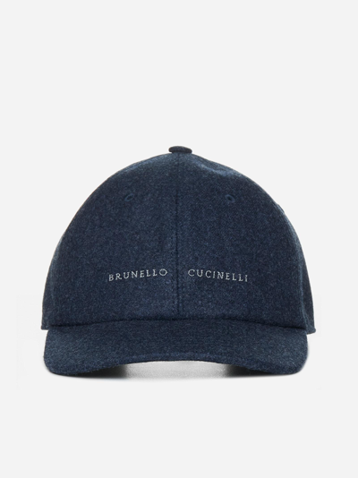 Brunello Cucinelli Hat In Blue