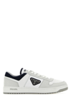 Prada Downtown Re-nylon Low-top Sneakers In Binaco+oltremare
