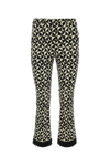 's Max Mara Geometric-pattern Print Cropped Trousers In Ecrù/nero