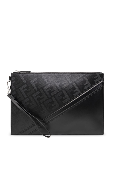Fendi Handbag With Monogram In Black