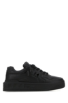 Valentino One Stud Xl Nappa Leather Sneakers In Nero