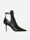 JIMMY CHOO NELL AB LEATHER ANKLE BOOTS