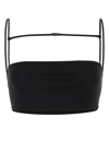 DSQUARED2 BLACK VISCOSE CROP TOP