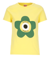 Kenzo Target-print Cotton T-shirt In Citron