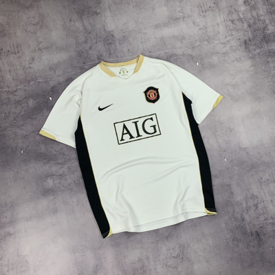 Pre-owned Nike X Soccer Jersey Vintage Nike Manchester United Aig