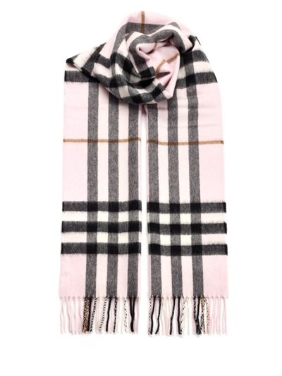 Burberry Checked Fringe In Multi