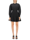 ALEXANDER MCQUEEN ALEXANDER MCQUEEN LONG SLEEVED CREWNECK MINI DRESS