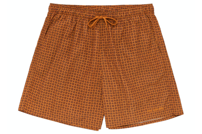 Pre-owned Aimé Leon Dore Aime Leon Dore Foulard Swim Short Orange