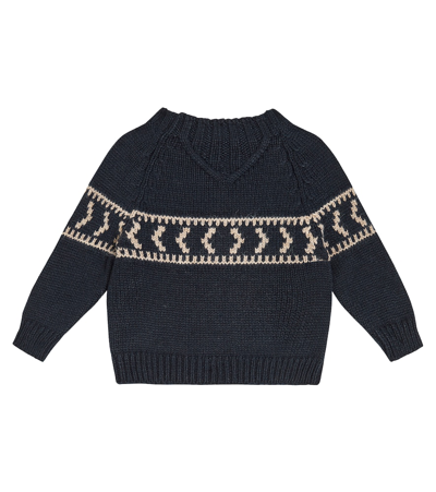 1+ In The Family Baby Mieke Jumper In Blue