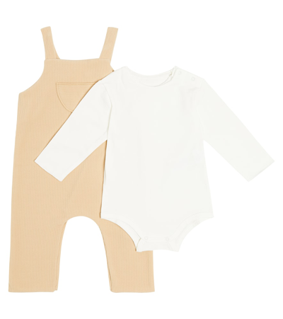 Il Gufo Baby Bodysuit And Overalls Set In Multicoloured