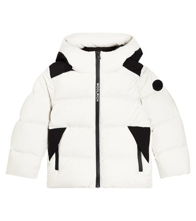 Woolrich Kids' Sierra 连帽蓬松夹克 In White