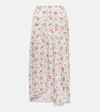 ISABEL MARANT LISANNE FLORAL MIDI SKIRT