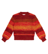 CHLOÉ STRIPED COTTON AND WOOL SWEATER