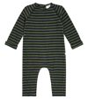 1+ IN THE FAMILY BABY STRIPED FLEECE ONESIE