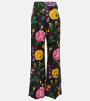 Carolina Herrera Floral Wide-leg Pants