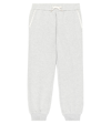 Chloé Organic Cotton Jersey Sweatpants In Grey