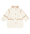 Chloé Faux-shearling Cotton Coat In White