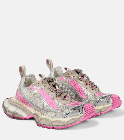 Balenciaga 3xl Mesh-panel Sneakers In Gray